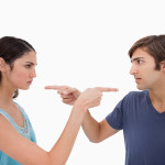 Couple mad at each other